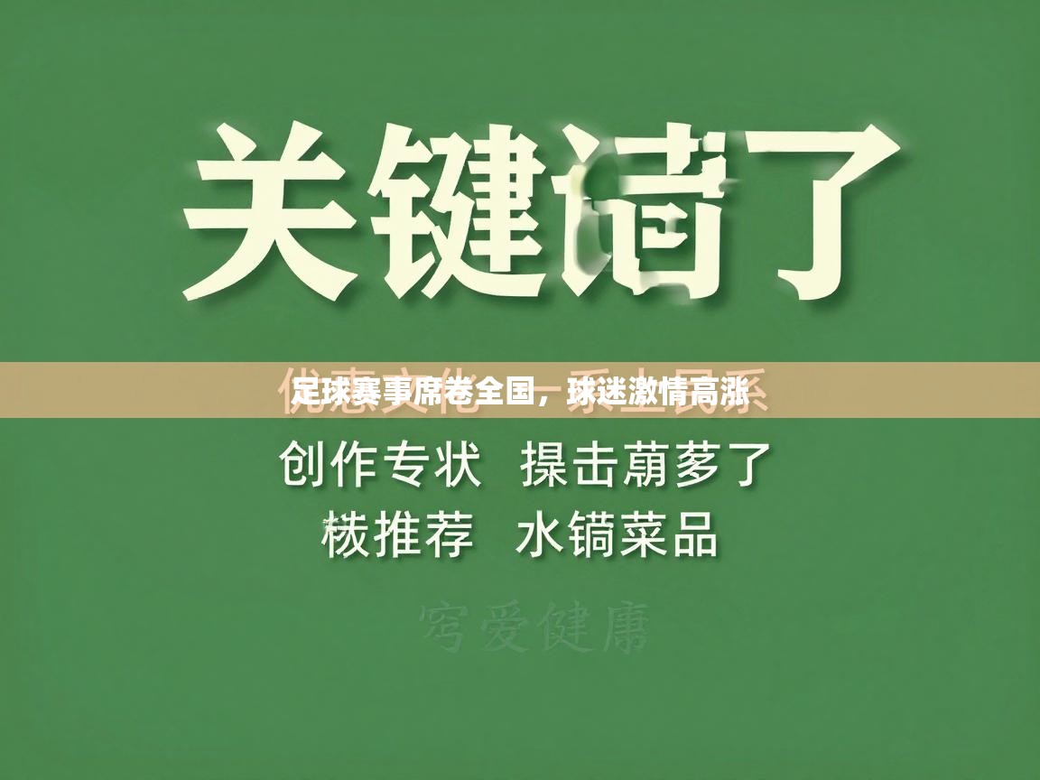 足球赛事席卷全国,球迷激情高涨 第2张